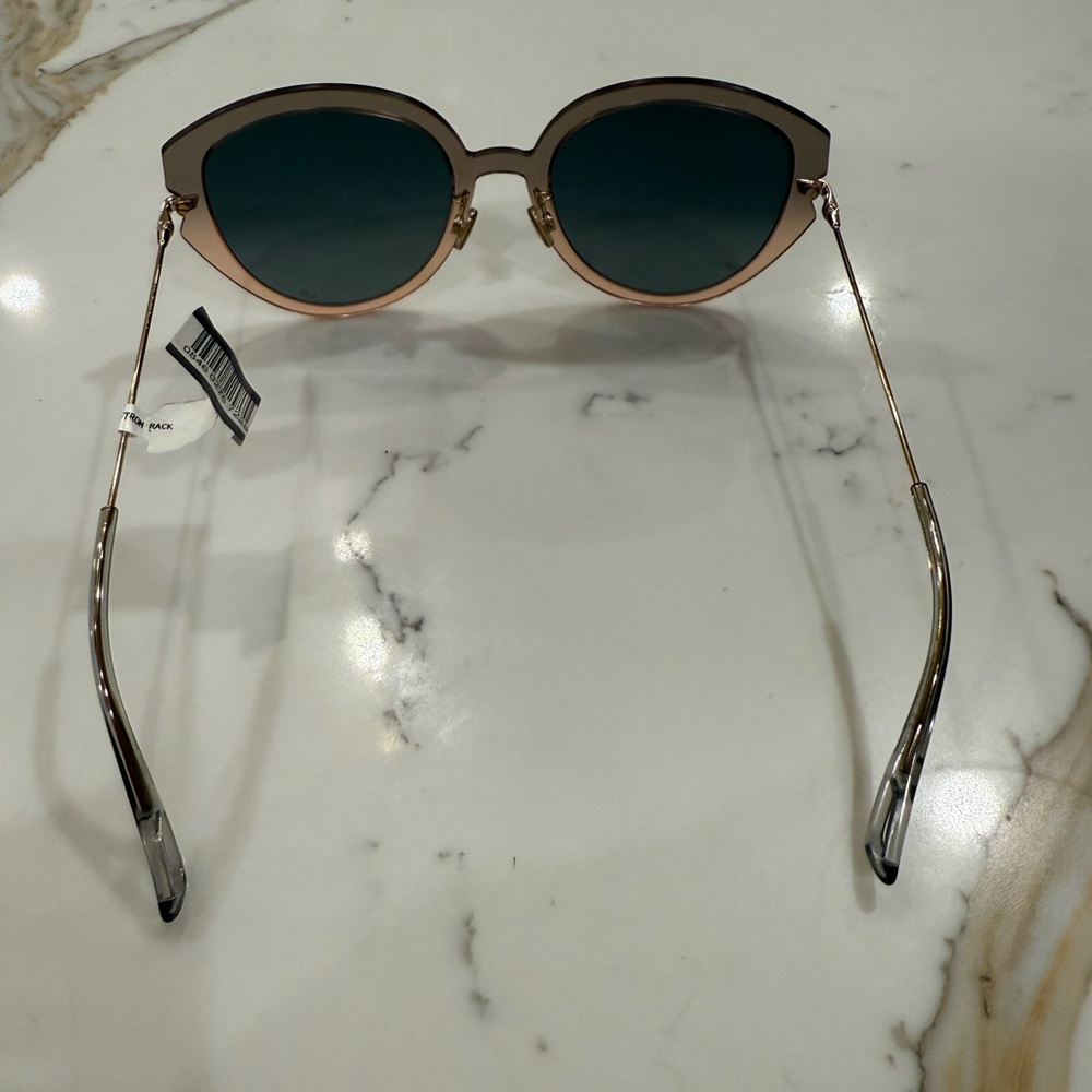 Dior Gold and Pink Cat Eye Sunglasses - Picture 4 of 10